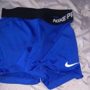 Women’s blue nike pro spandex